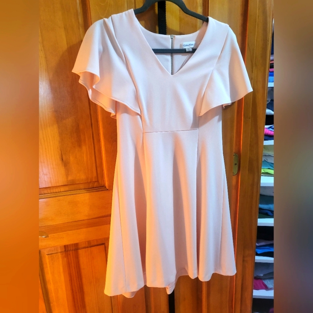 Calvin Klein dress, size 4P,Light pink